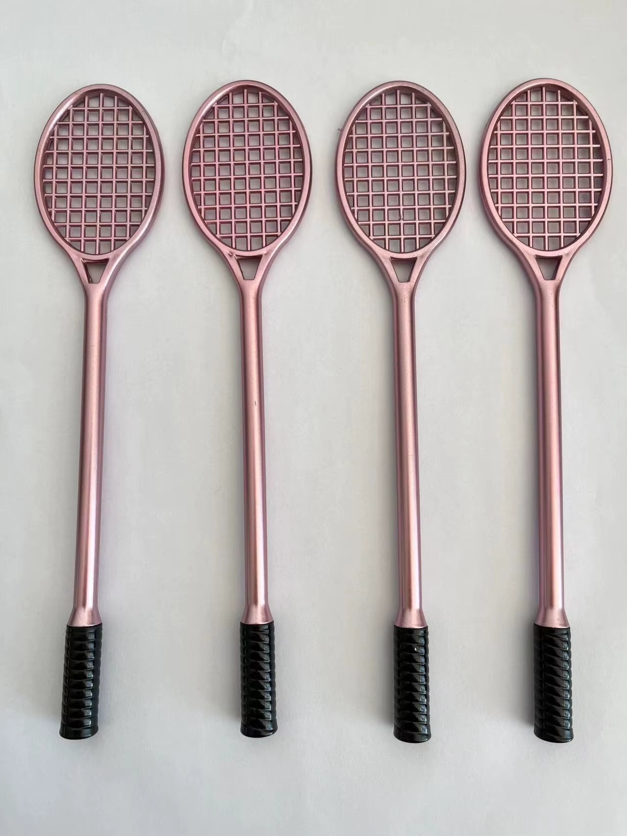 4Pcs/Pack Creative Badminton Rackets Style Gel Pens Cute Office Supplies