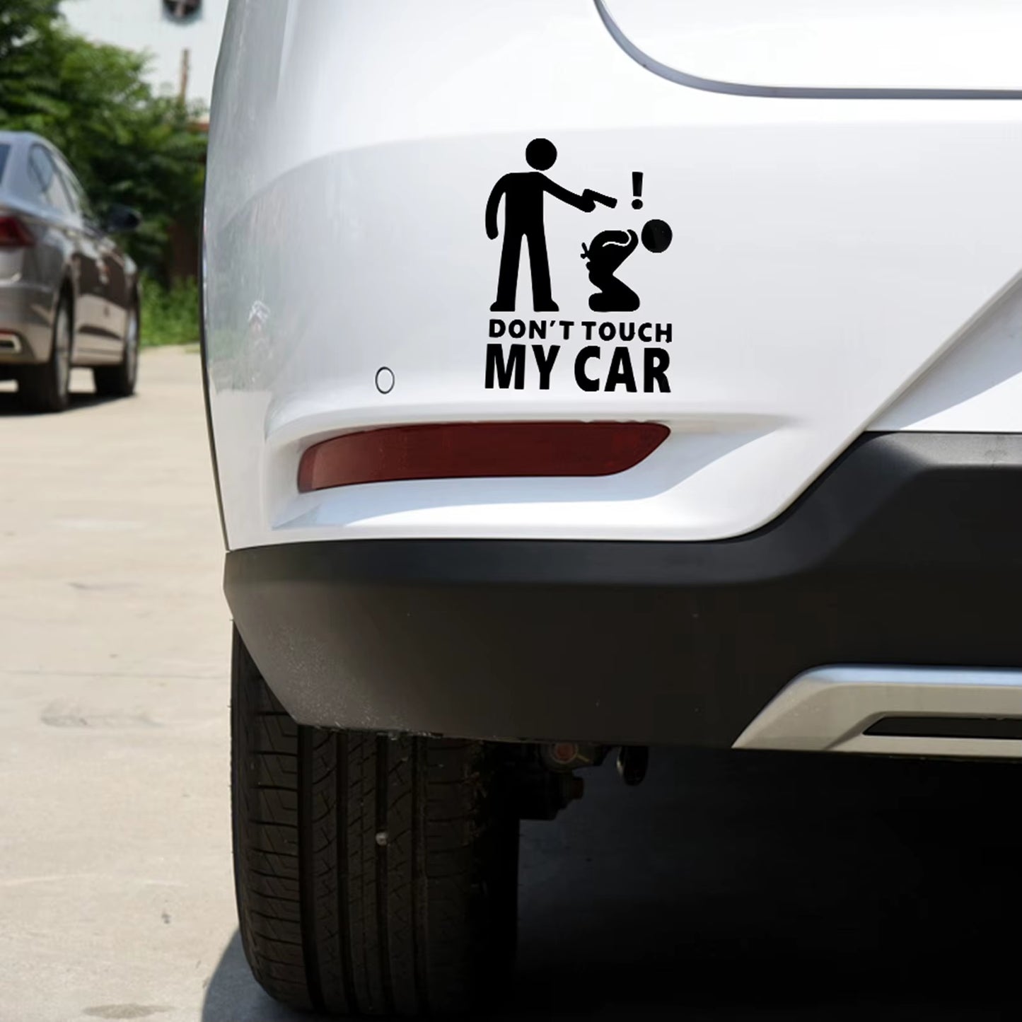 Funny Car Sticker Dont Touch My Car Decals Stickers Creative Auto Decal Exterior Decoration Car Window Accessories