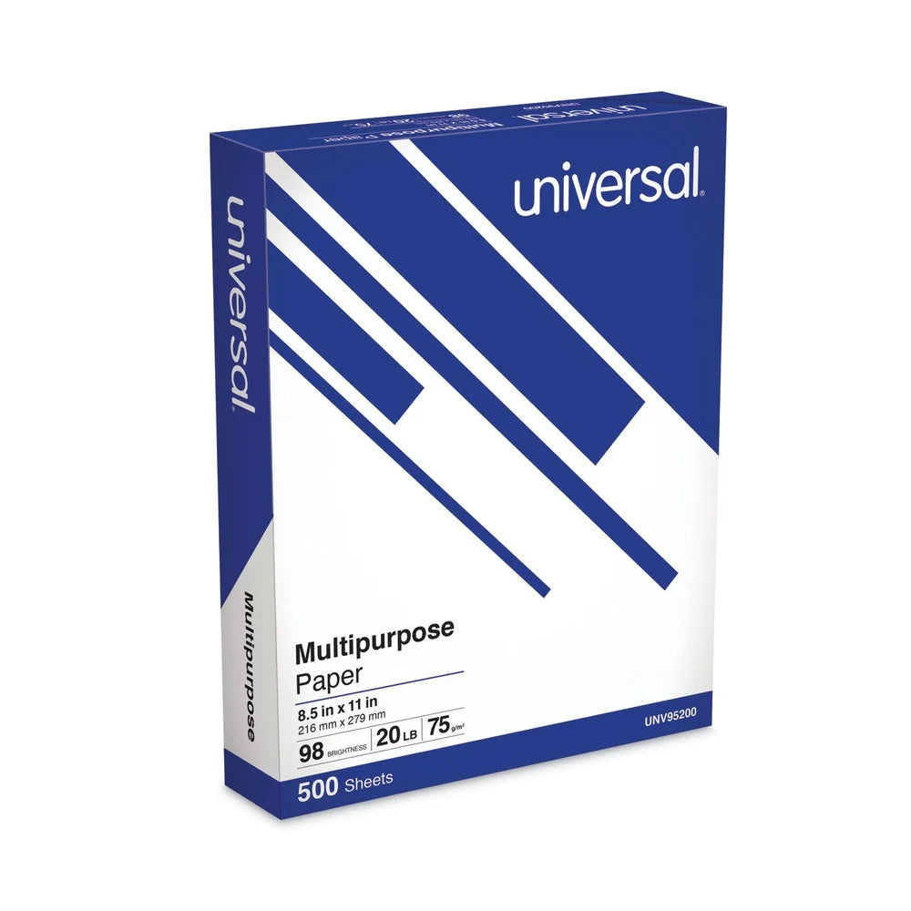 Deluxe Multipurpose Paper, 8.5" X 11", 20 Lbs, Bright White, 500 Sheets, 10 Carton