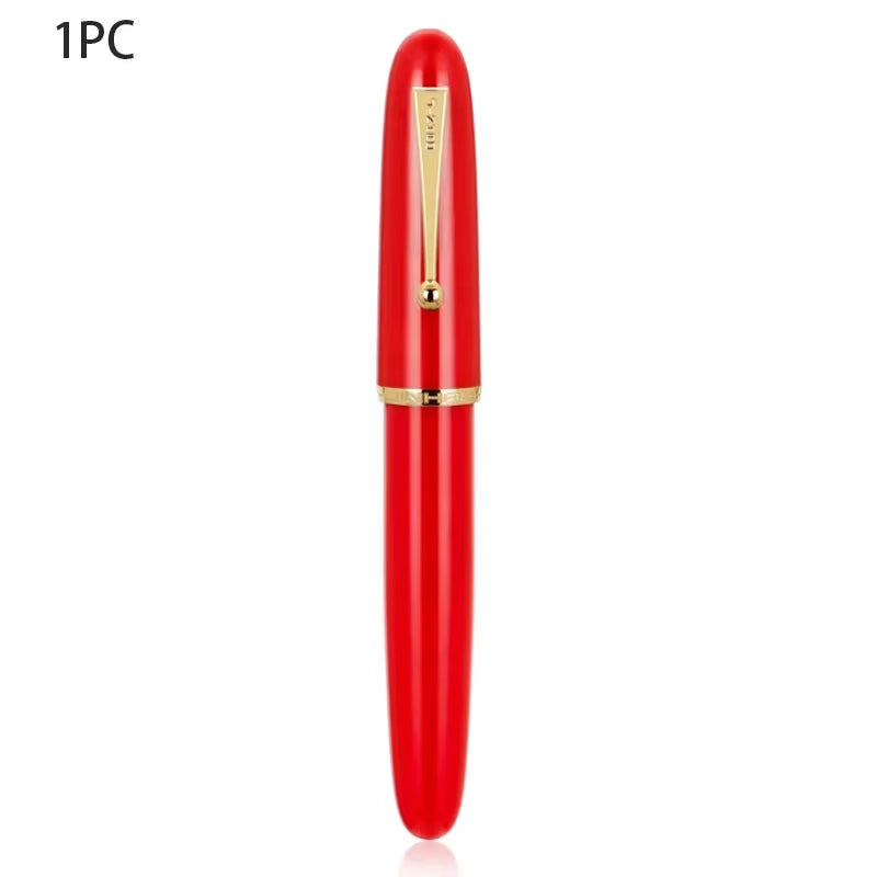 Jinhao 9019 Transparent Color Resin Fountain Pen Supplies 0.5/0.7Mm Ink Student School Stationery Business Office Supplies Gift