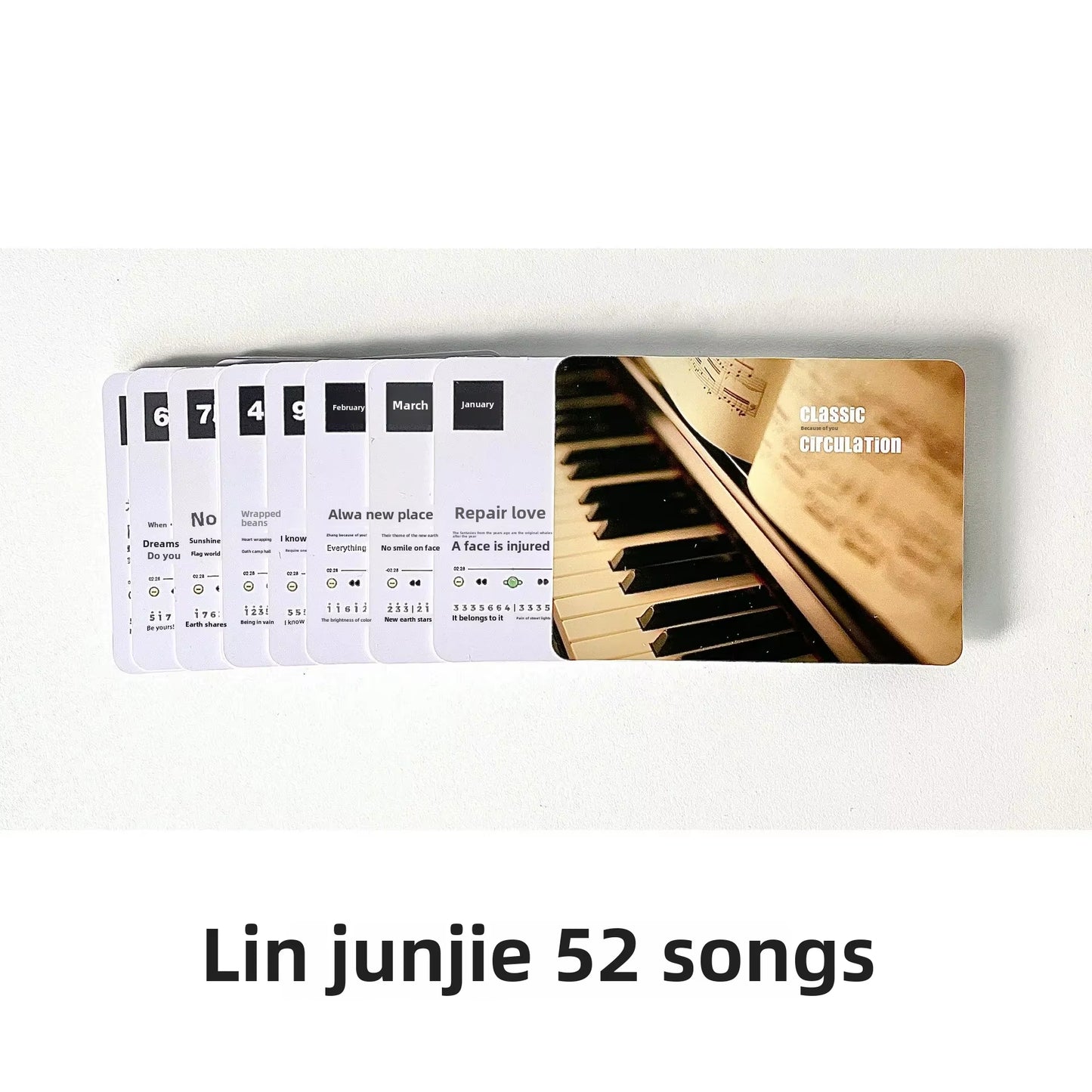 2025 New May Tian Steel Piano Desk Calendar Business Wholesale Factory Goods Cross-Border Tiktok Office Culture Education Suppli
