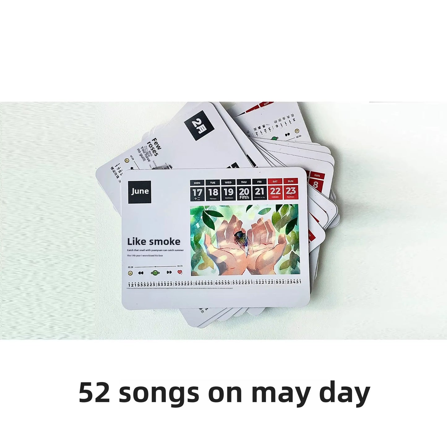2025 New May Tian Steel Piano Desk Calendar Business Wholesale Factory Goods Cross-Border Tiktok Office Culture Education Suppli