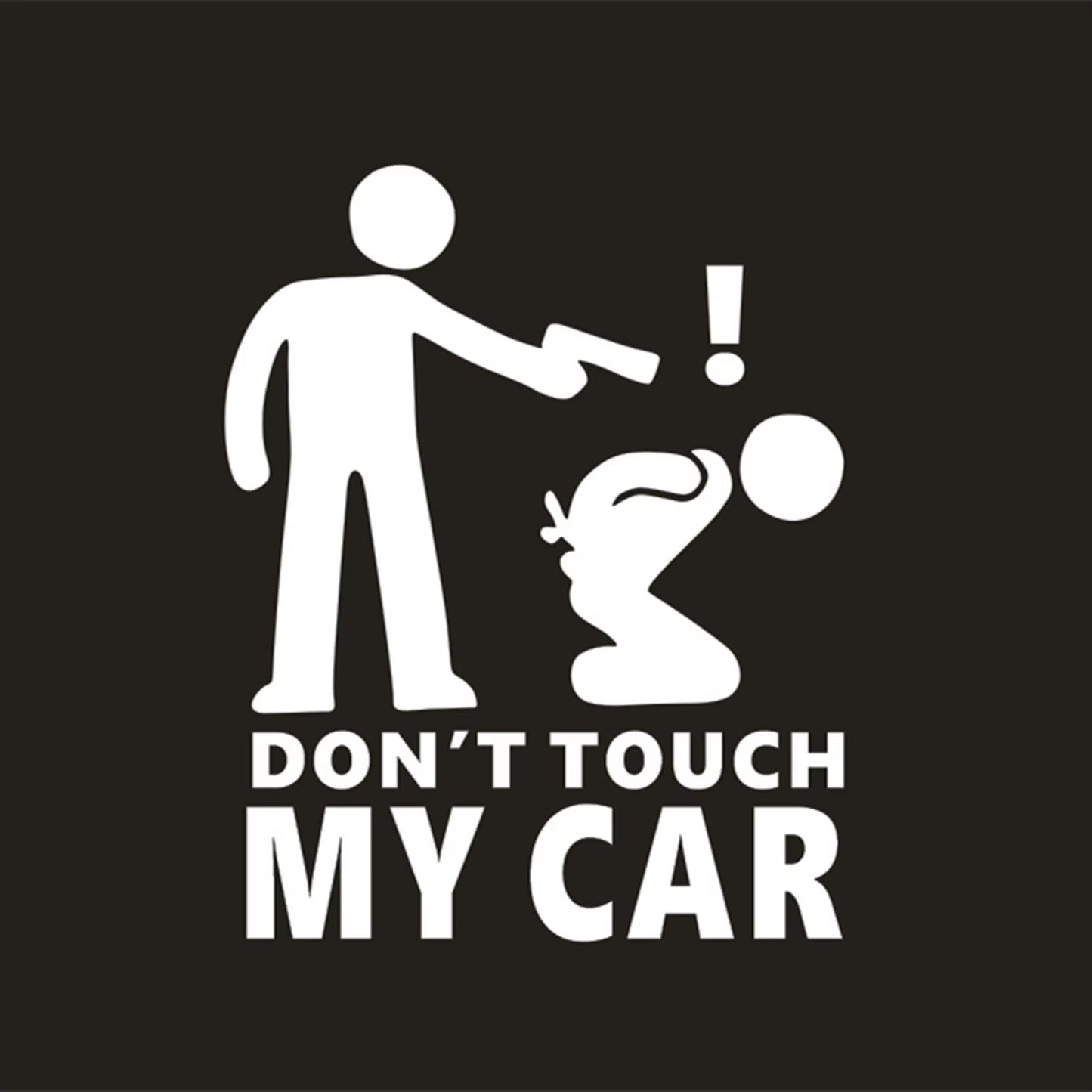 Funny Car Sticker Dont Touch My Car Decals Stickers Creative Auto Decal Exterior Decoration Car Window Accessories