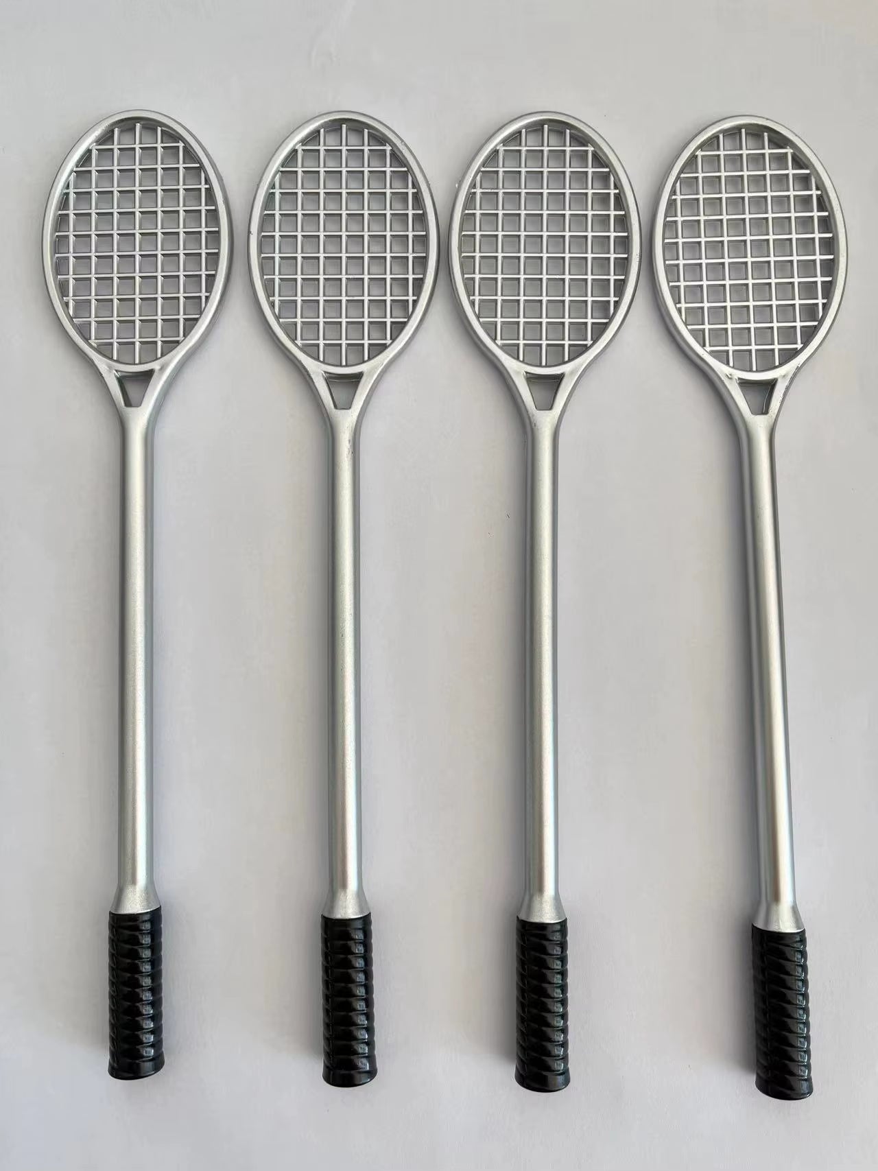 4Pcs/Pack Creative Badminton Rackets Style Gel Pens Cute Office Supplies