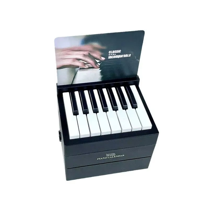 2025 New May Tian Steel Piano Desk Calendar Business Wholesale Factory Goods Cross-Border Tiktok Office Culture Education Suppli
