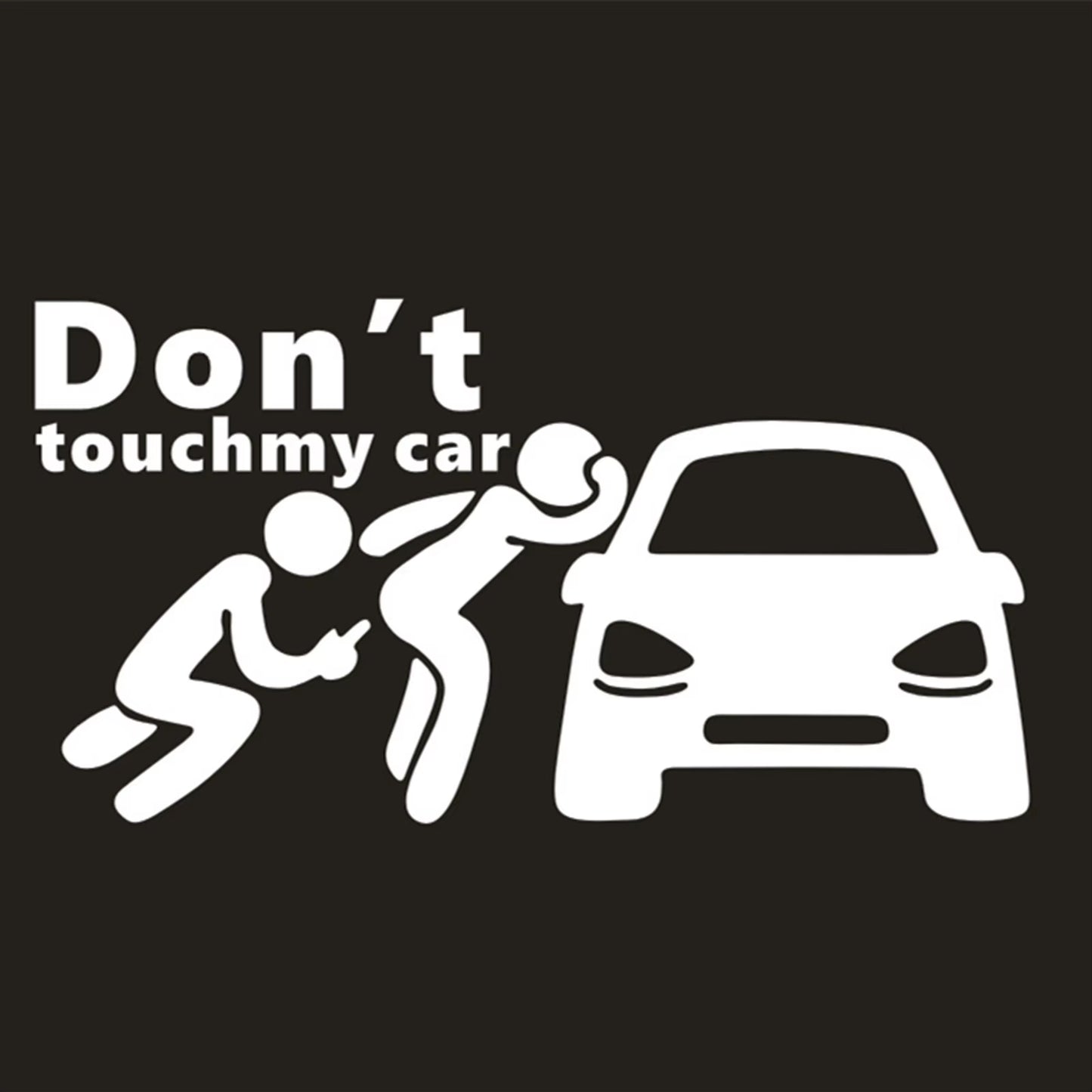 Funny Car Sticker Dont Touch My Car Decals Stickers Creative Auto Decal Exterior Decoration Car Window Accessories