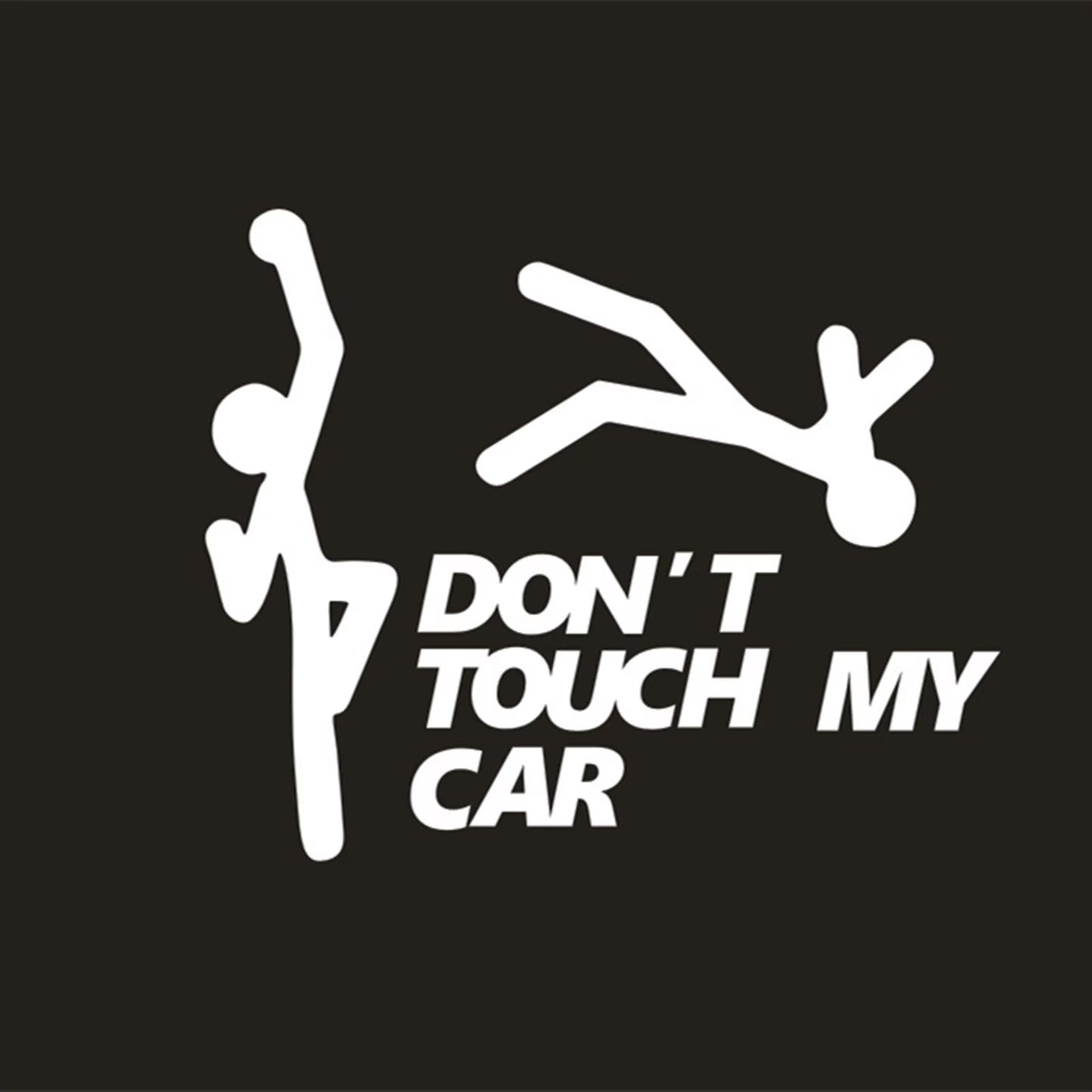 Funny Car Sticker Dont Touch My Car Decals Stickers Creative Auto Decal Exterior Decoration Car Window Accessories