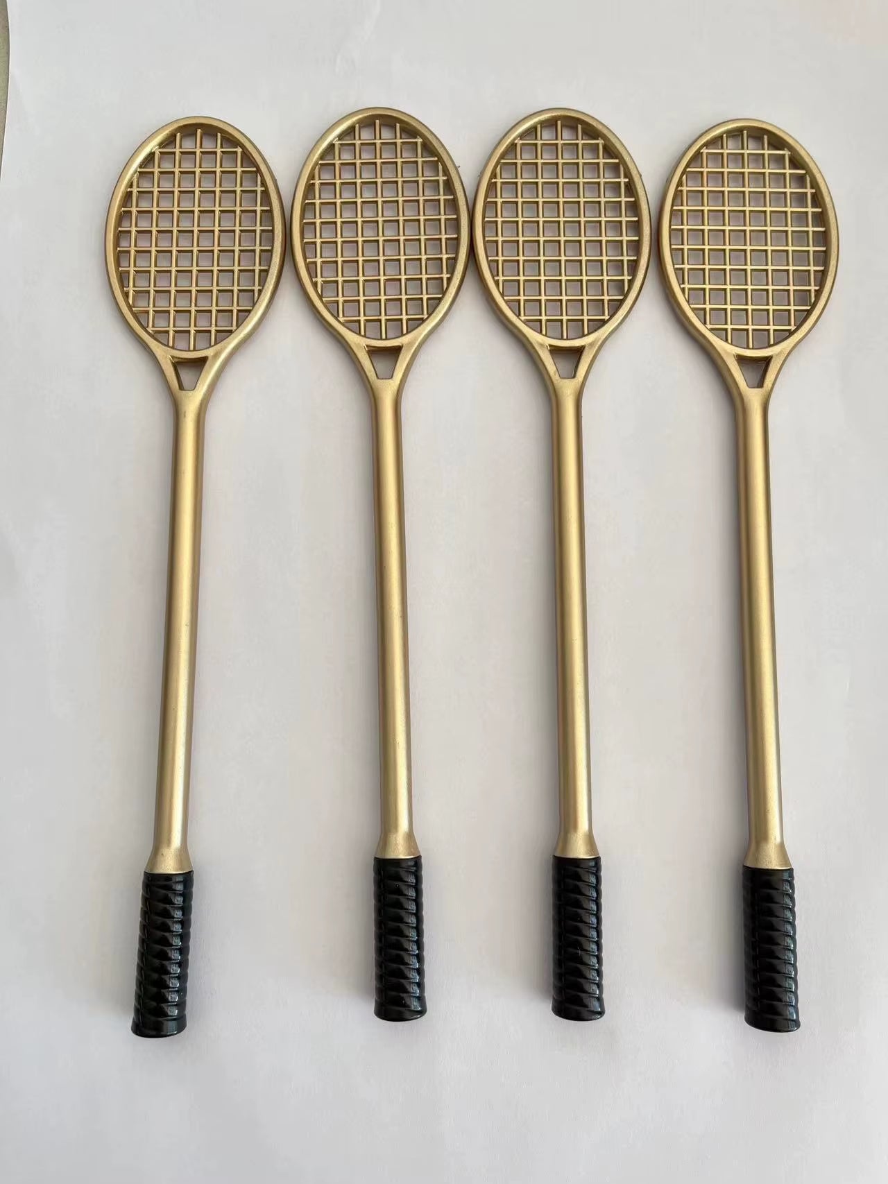 4Pcs/Pack Creative Badminton Rackets Style Gel Pens Cute Office Supplies