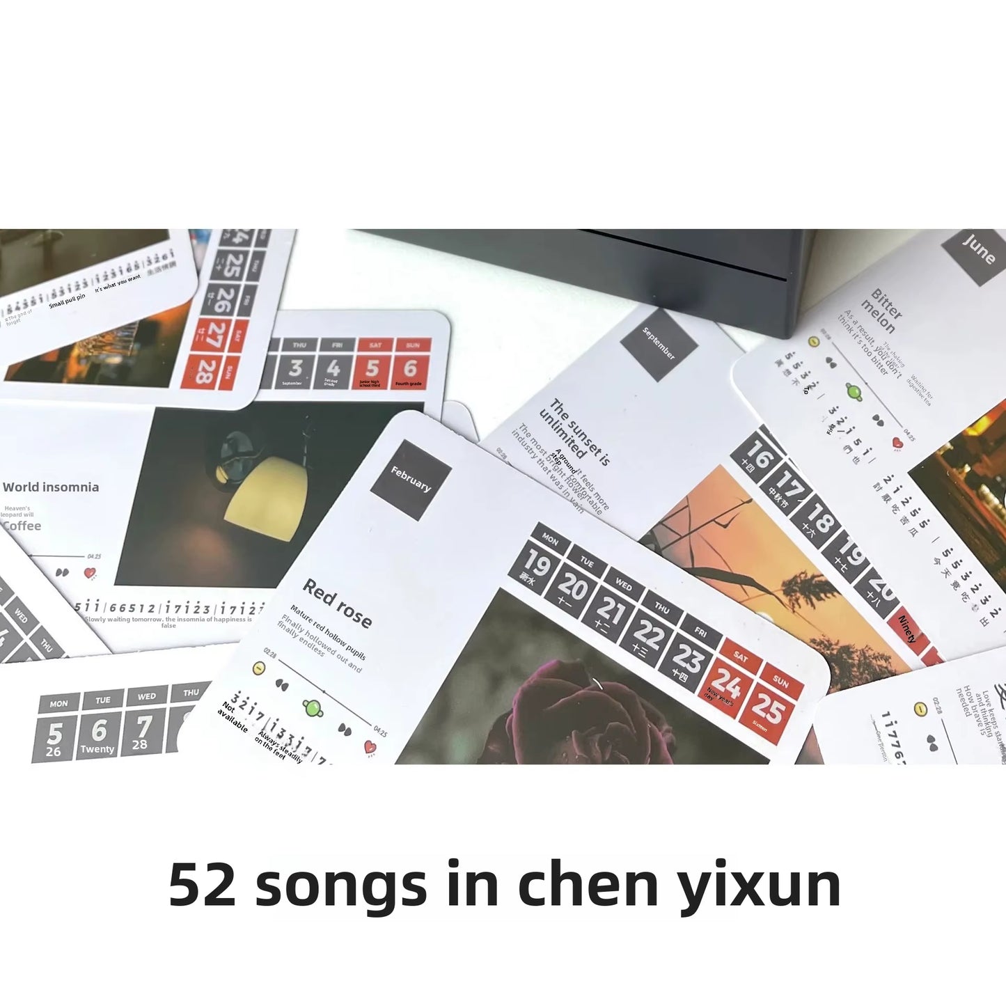 2025 New May Tian Steel Piano Desk Calendar Business Wholesale Factory Goods Cross-Border Tiktok Office Culture Education Suppli