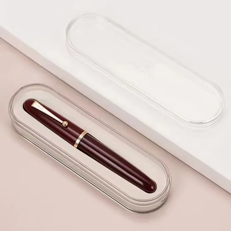 Jinhao 9019 Transparent Color Resin Fountain Pen Supplies 0.5/0.7Mm Ink Student School Stationery Business Office Supplies Gift