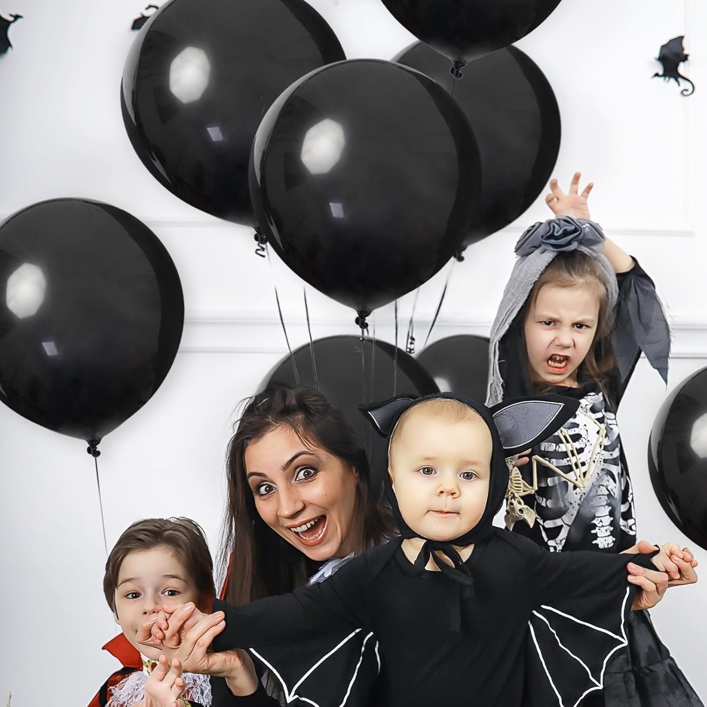 24Pcs Black Balloons Clearance 18 Inch Big Black Latex Balloons Large Balloons for Birthday Wedding Halloween Party New Year'S Day Decorations Supplies