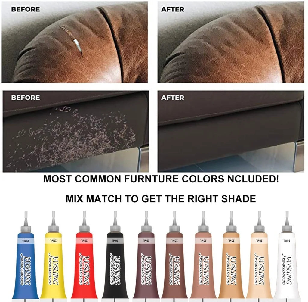 20Ml Leather Repair Filler Cream Kit Restores Car Seat Sofa Scratch Rip Scuffs Toolblack Jaysuing Leather Scratch Repair Paste 20Ml