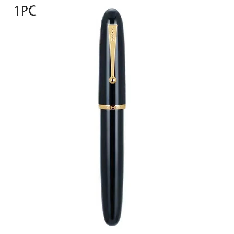Jinhao 9019 Transparent Color Resin Fountain Pen Supplies 0.5/0.7Mm Ink Student School Stationery Business Office Supplies Gift