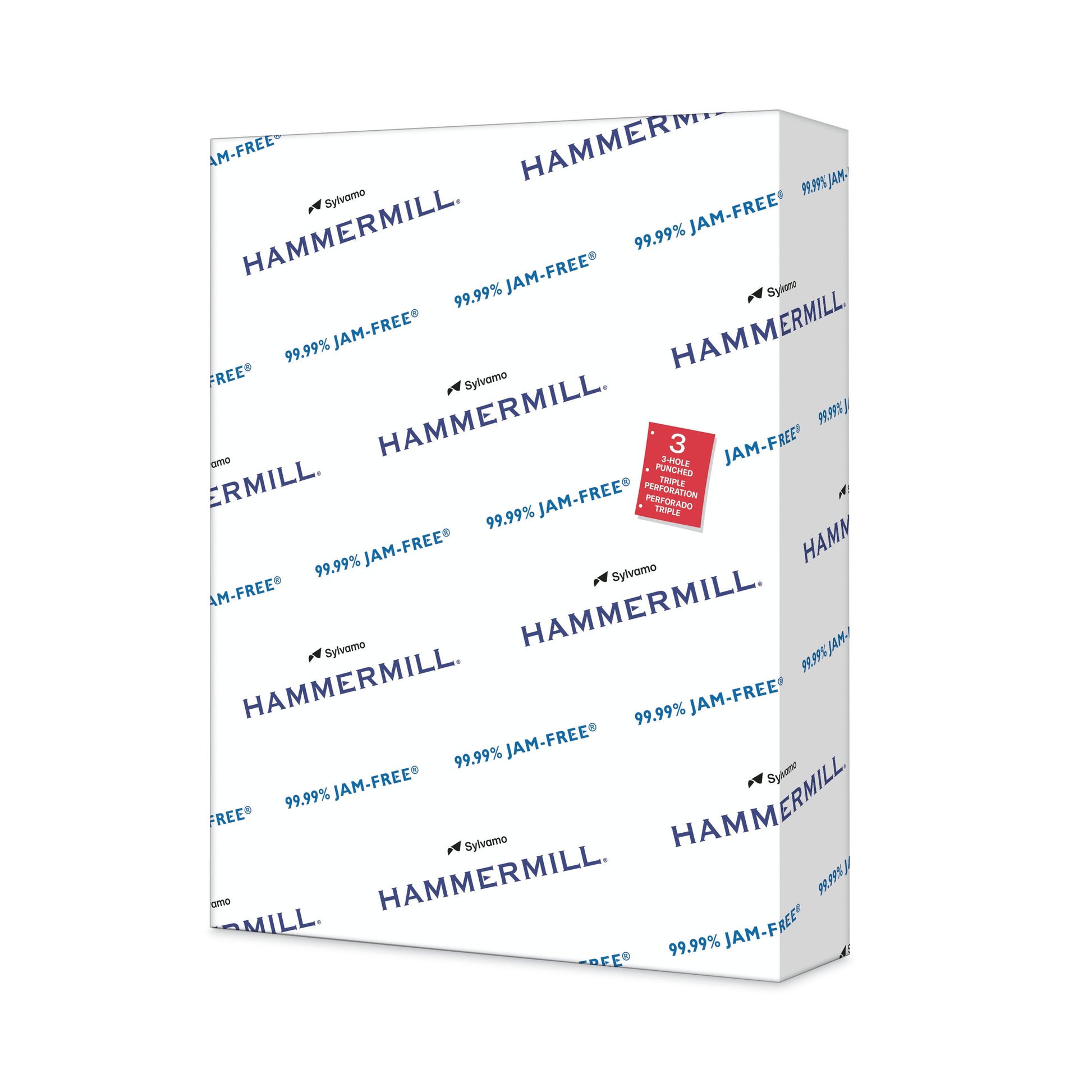 Printer Paper, 20Lb Copy Paper, 3 Hole Punch, 8.5X11, White, 1 Ream, 500 Sheets